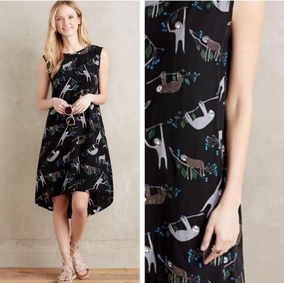 Anthropologie Dresses & Skirts - Anthro Leonard St Sloth Swing Dress XL